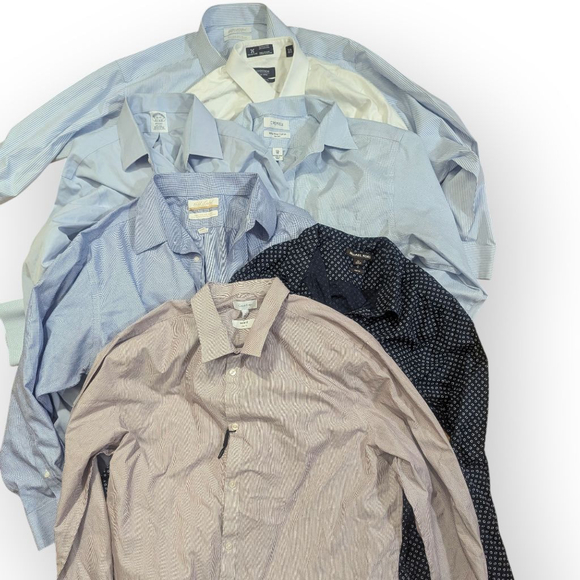Various Other - Men's Button Down Shirt Lot XL 17 18 set of 7 +2